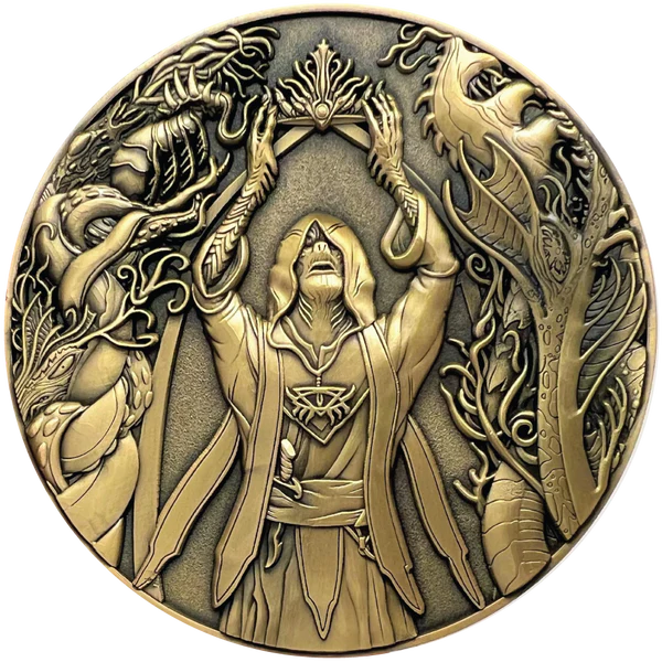 Dagon finished coin back with cultist and monsters