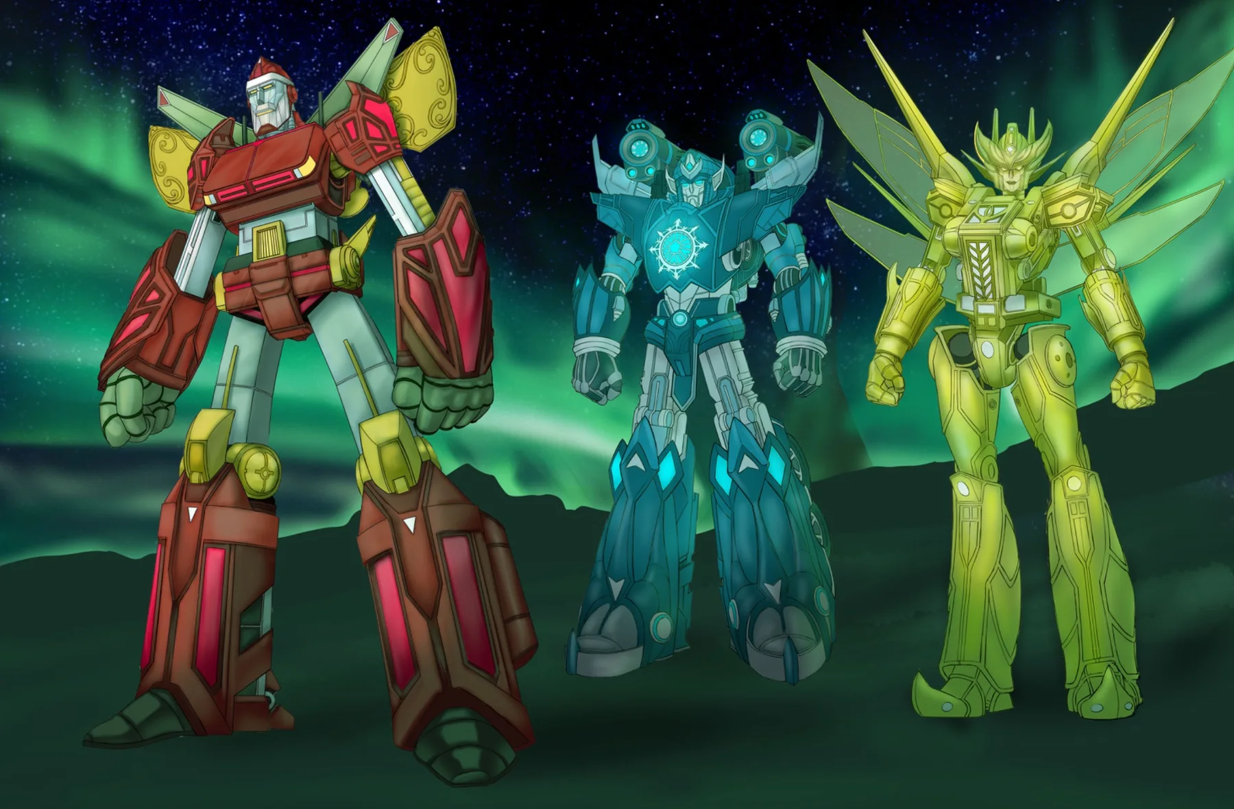 Three stages in the visual evolution of Kringlebot