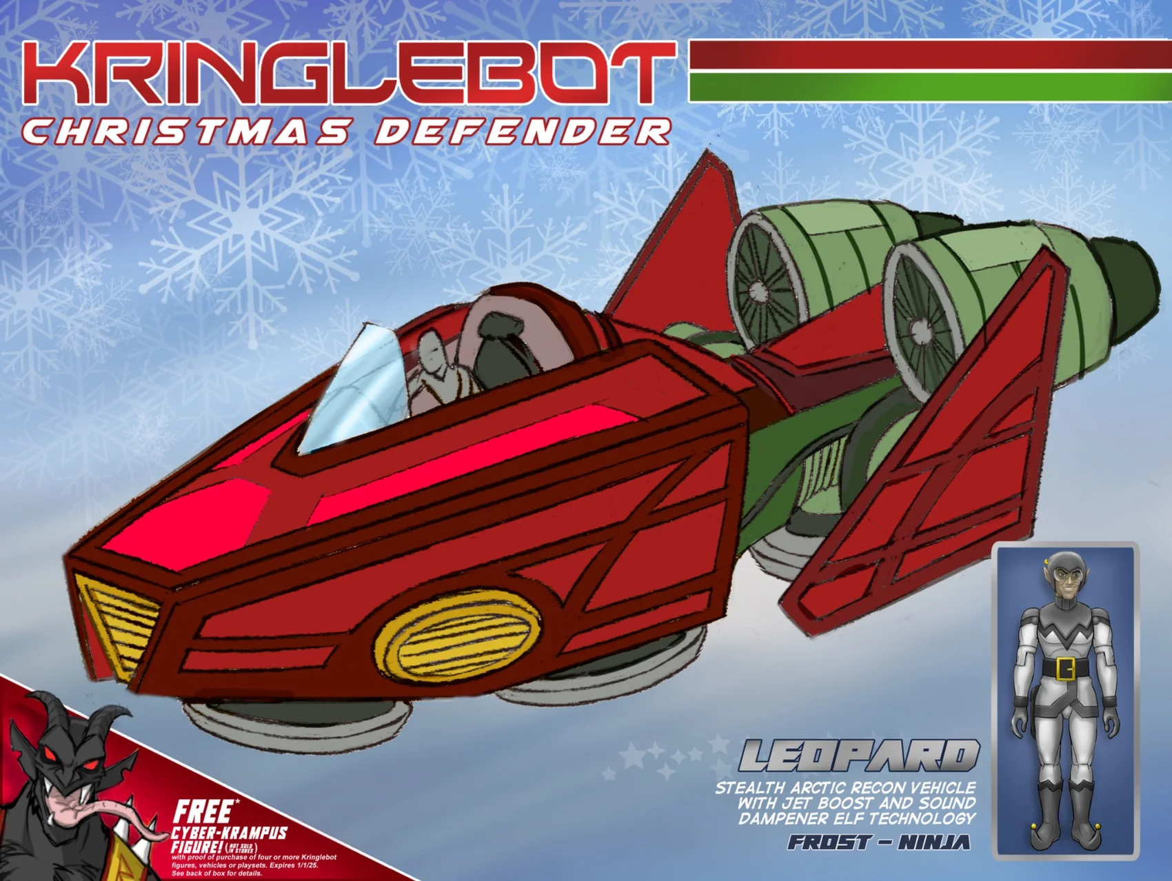 Leopard transforming vehicle designed for Frost the ninja