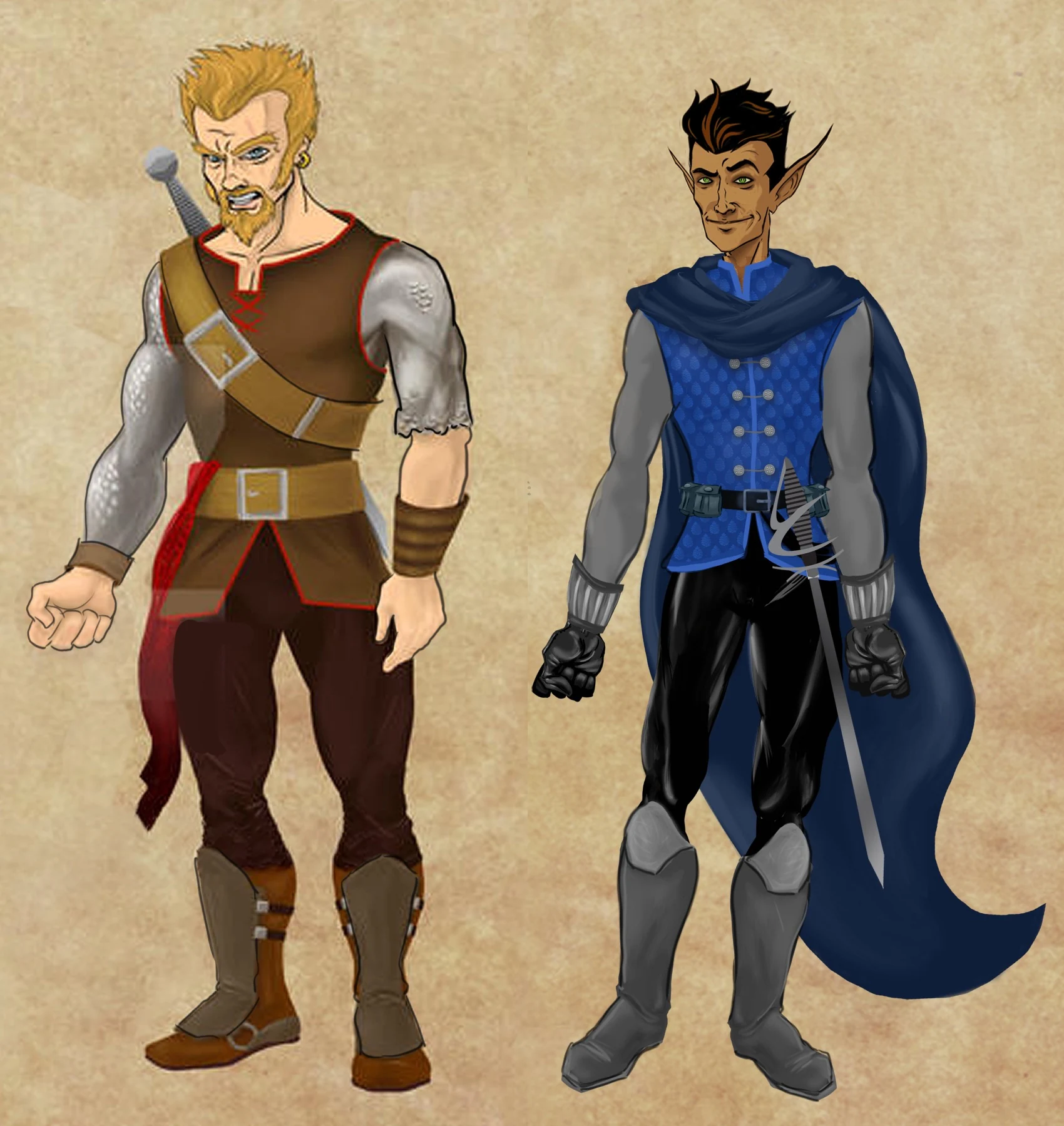 Character designs for Ulf and Stirculius